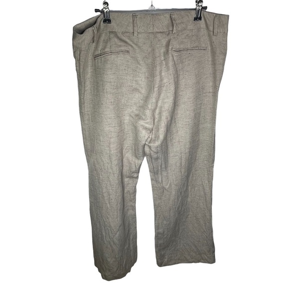 Antonio Melani Beige Linen Pants Size 12 - Picture 2 of 8